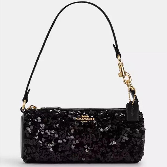 Coach Handbags - Coach Nolita Barrel Bag in black Sequins